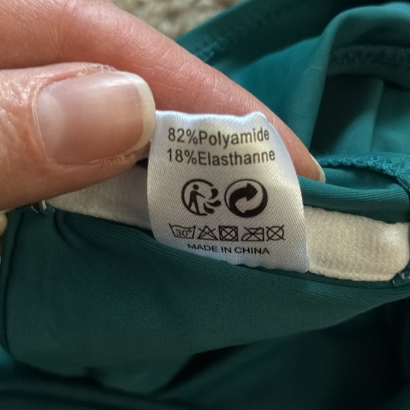 Shekini Teal Halter Bikini with Wrap-Around Ties - Picture 7 of 8